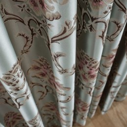 Cortinas Blackout Europeias Com Padrão Jacquard Para Sala De Estar E Quarto