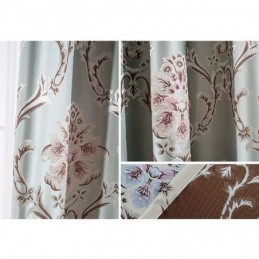 Cortinas Blackout Europeias Com Padrão Jacquard Para Sala De Estar E Quarto
