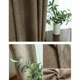 Cortina Blackout Sob Medida, Cortina Nórdica, Cor Sólida, Jacquard, Para Sala De Estar E Quarto