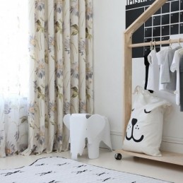 Cortinas Blackout Nórdicas De Algodão Com Estampa Floral Para Janela