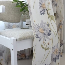 Cortinas Blackout Nórdicas De Algodão Com Estampa Floral Para Janela