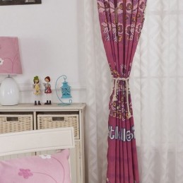 Cortinas Blackout De Algodão Estilo Infantil Com Estampa De Gatinho Para Sala De Estar E Quarto