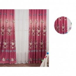 Cortinas Blackout De Algodão Estilo Infantil Com Estampa De Gatinho Para Sala De Estar E Quarto