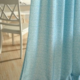 Cortina Blackout De Algodão Sob Medida Com Estampa Floral Nórdica Para Sala De Estar E Quarto