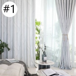Cortina Blackout Com Estampa De Folhas Feita Sob Medida Cortina Nórdica Para Sala De Estar E Quarto