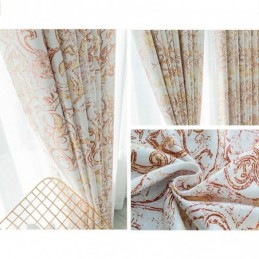 Cortinas Blackout Com Estampa Nórdica Para Sala De Estar E Quarto