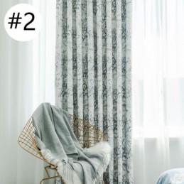 Cortinas Blackout Com Estampa Nórdica Para Sala De Estar E Quarto