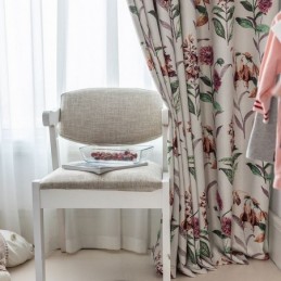 Cortinas Blackout Nórdicas Com Estampa De Plantas Para Sala De Estar E Quarto