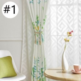 Cortina Blackout Nórdica Sob Medida Com Estampa De Folhas Para Sala De Estar E Quarto
