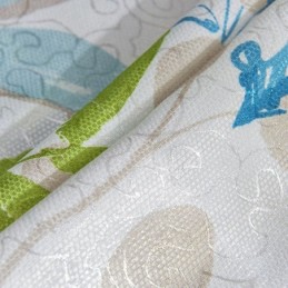 Cortina Blackout Sob Medida Para Sala De Estar, Quarto, Com Estampa Nórdica De Folhas