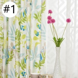 Cortina Blackout Sob Medida Para Sala De Estar, Quarto, Com Estampa Nórdica De Folhas