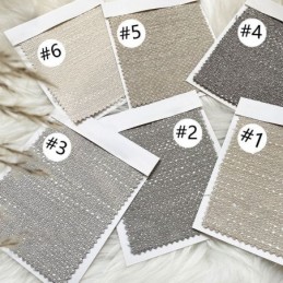 Cortinas Blackout Modernas Em Jacquard De Cor Sólida Para Sala De Estar