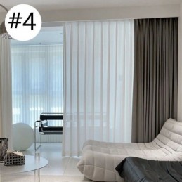 Cortinas Blackout Modernas Em Jacquard De Cor Sólida Para Sala De Estar