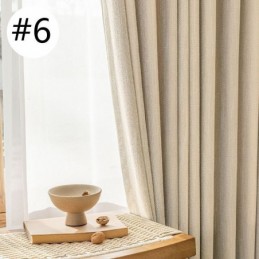 Cortinas Blackout Modernas Em Jacquard De Cor Sólida Para Sala De Estar
