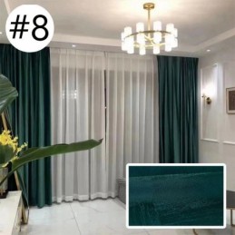 Cortina Blackout Alta Sob Medida, Cortina Jacquard De Precisão Para Quarto E Sala De Estar