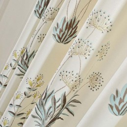 Cortina Retro Rural Semi Blackout Sob Medida Cortina Com Estampa Floral Para Sala De Estar