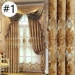 Cortina Blackout Bordada Sob Medida, Cortinas De Janela Estilo Europeu Para Sala De Estar