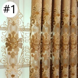 Cortina Blackout Bordada Sob Medida, Cortinas De Janela Estilo Europeu Para Sala De Estar