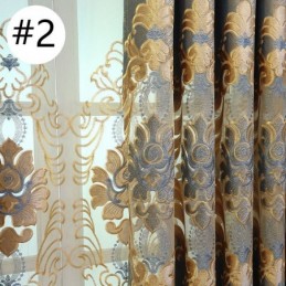 Cortina Blackout Bordada Sob Medida, Cortinas De Janela Estilo Europeu Para Sala De Estar
