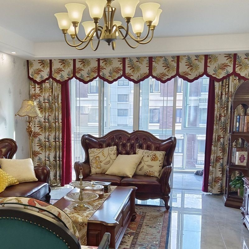 Cortina Nórdica Jacquard Sob Medida, Cortina Blackout Para Sala De Estar E Quarto