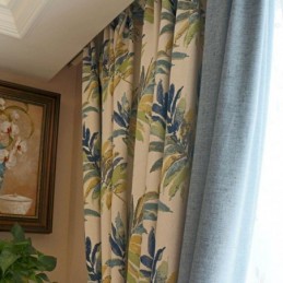 Cortina Nórdica Jacquard Sob Medida, Cortina Blackout Para Sala De Estar E Quarto