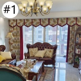 Cortina Nórdica Jacquard Sob Medida, Cortina Blackout Para Sala De Estar E Quarto