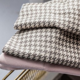 Cortina Moderna Com Costura Sob Medida, Estilo Pied-De-Poule, Blackout Para Sala De Estar E Quarto