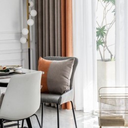 Cortina Moderna De Costura Sob Medida, Cortina Blackout De Chenille Para Sala De Estar E Quarto