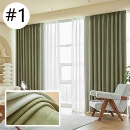Cortina Moderna De Costura Sob Medida, Cortina Blackout De Chenille Para Sala De Estar E Quarto