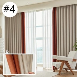 Cortina Moderna De Costura Sob Medida, Cortina Blackout De Chenille Para Sala De Estar E Quarto