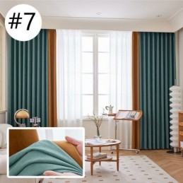 Cortina Moderna De Costura Sob Medida, Cortina Blackout De Chenille Para Sala De Estar E Quarto