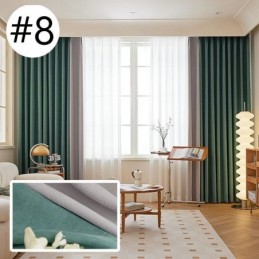 Cortina Moderna De Costura Sob Medida, Cortina Blackout De Chenille Para Sala De Estar E Quarto