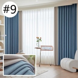 Cortina Moderna De Costura Sob Medida, Cortina Blackout De Chenille Para Sala De Estar E Quarto