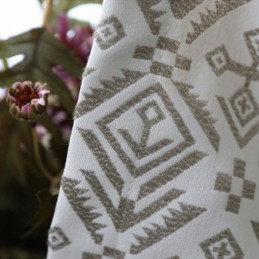 Cortinas Jacquard De Luxo Geométricas Blackout Para Sala De Estar