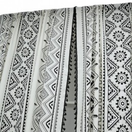 Cortina Estilo Boêmio Feita Sob Medida, Cortinas Com Borlas Geométricas Para Quarto E Sala De Estar