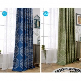 Cortina Blackout Moderna Max Feita Sob Medida Com Bordado Geométrico Para Quarto