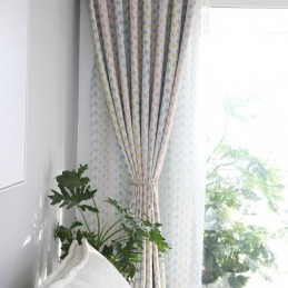 Cortina Moderna Simples Feita Sob Medida, Exclusiva, Com Estampa De Cordas De Cama, Tecido Blackout Para Quarto Infantil