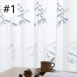 Cortinas Transparentes De Tule Bordado, Voile E Organza Para Sala De Estar E Quarto