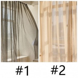 Linda Cortina De Voile Sob Medida, Cor Sólida, Tule Para Sala De Estar E Quarto