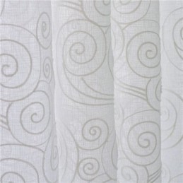 Cortina Transparente Estilo Japonês Feita Sob Medida, Cortina Com Bordado De Nuvem Simples, Tratamento De Janela