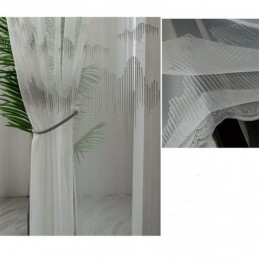 Cortinas Decorativas Transparentes Sob Medida, Cortinas De Tule Bordado, Sala De Estar E Quarto
