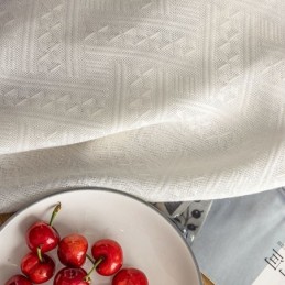 Cortinas Com Estampa Geométrica, Cortinas Transparentes Modernas Sob Medida Para Sala De Estar E Quarto