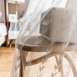 Cortinas Transparentes Bordadas Europeias, Painel De Voile, Para Sala De Estar E Quarto