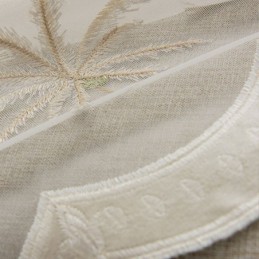 Cortina Decorativa Transparente Feita Sob Medida, Cortina Com Bordado De Plantas, Cortinas Para Janela, Sala De Estar, Quarto