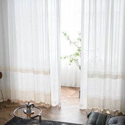 Cortinas De Voile Bordadas...