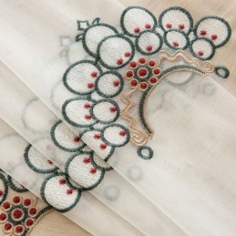 Cortinas De Tule Transparente Bordadas Cortinas Elegantes Para Sala De Estar