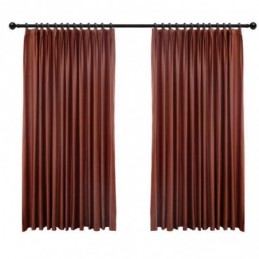 Cortina Blackout Minimalista De Flanela Vermelha Feita Sob Medida, Tecido De Cor Sólida, Sala De Estar E Quarto