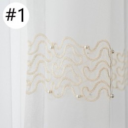 Cortinas De Tule Transparente Bordadas Cortinas Transparentes Para Sala De Estar