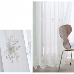 Cortina Blackout Bordada Sob Medida, Cortina Europeia De Luxo Com Isolamento Térmico Para Sala De Estar