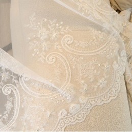 Cortina Blackout Bordada Sob Medida, Cortina Europeia De Luxo Com Isolamento Térmico Para Sala De Estar